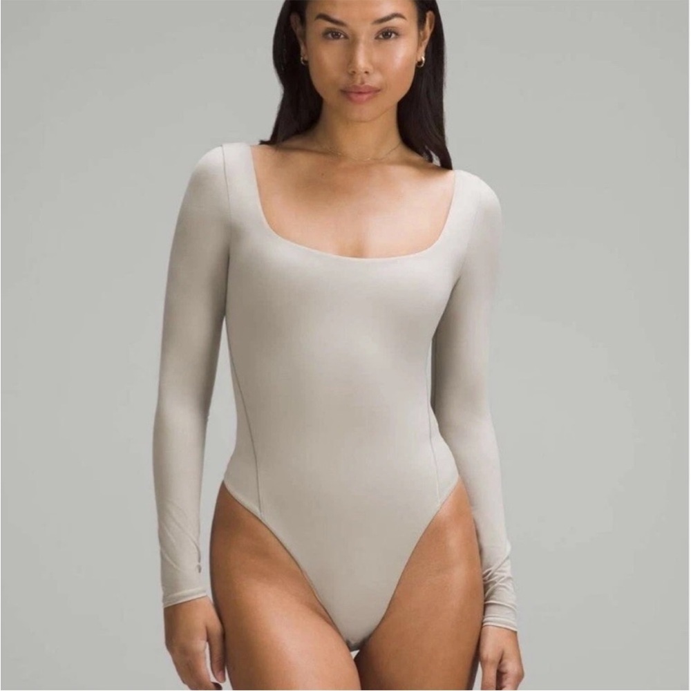 lululemon Wundermost Ultra-Soft Nulu Square-Neck Long-Sleeve Bodysuit